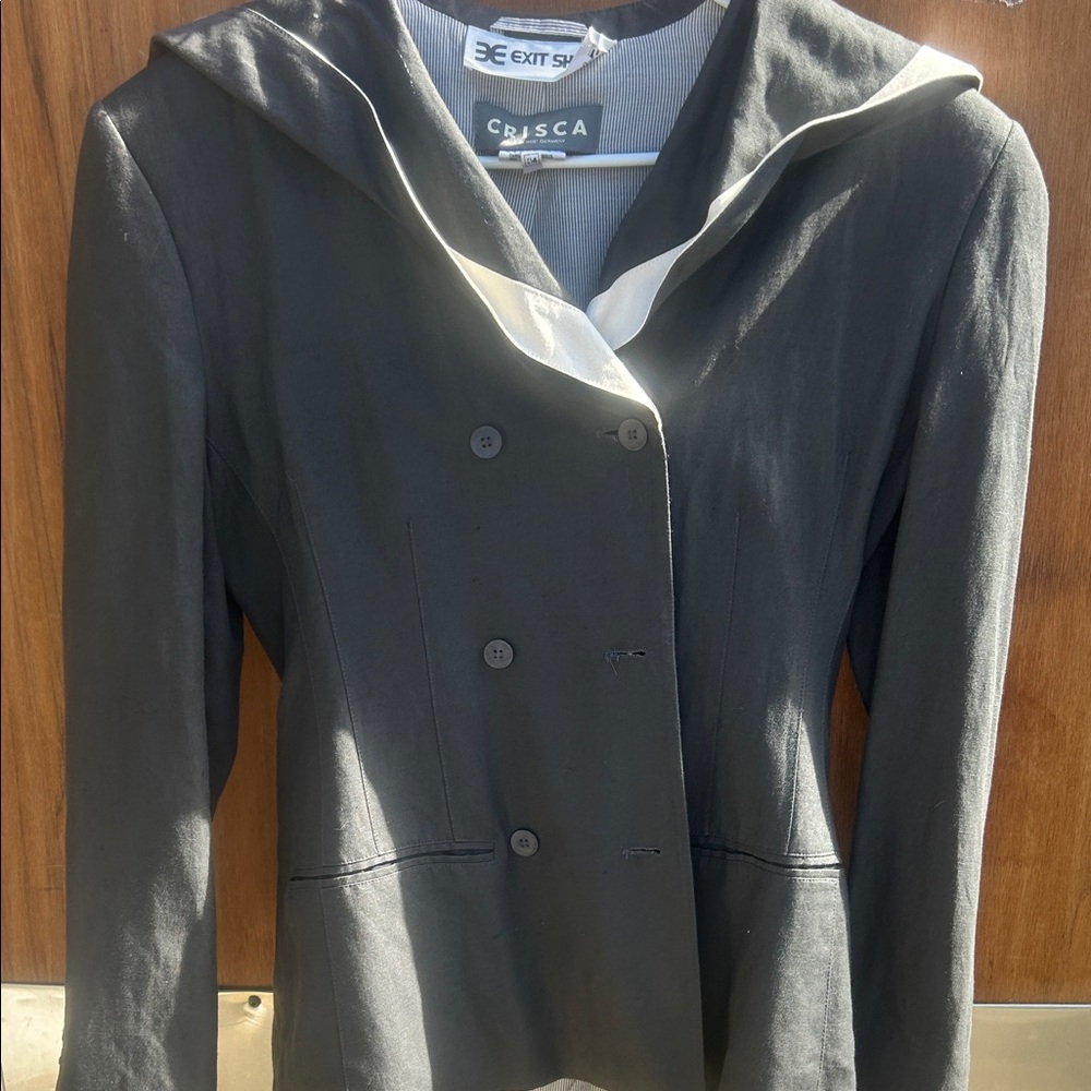 Vintage crisca linen blazer. Sz eu34
